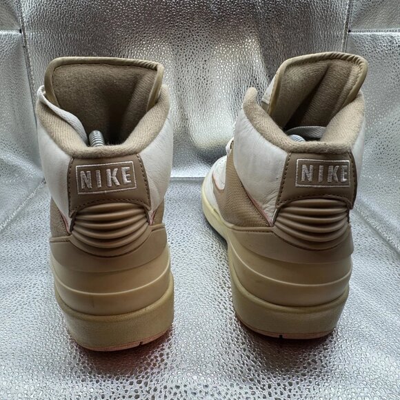 Size 9 Nike Air Jordan 2 Womens Retro Sail Desert Sunset Sneaker DX4400-118 - Picture 8 of 10